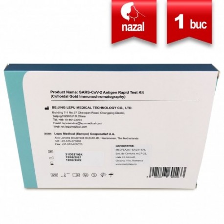 Test rapid antigen COVID-19 Lepu Medical Set 1 bucata