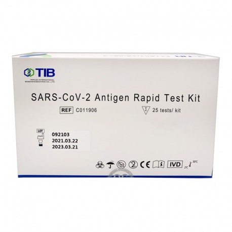 Test rapid antigen nazofaringian COVID-19 set 25 bucati Triplex 
